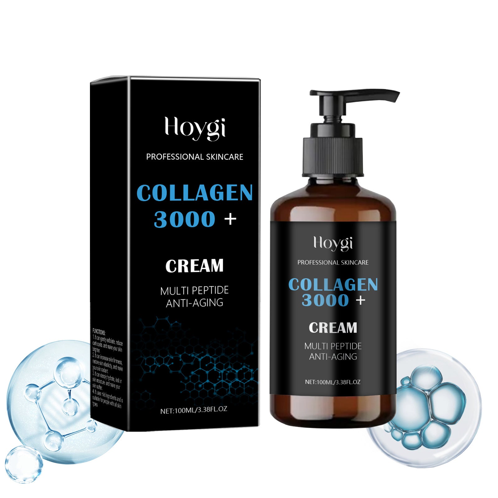 Hoygi Collagen 3000+ Multi-Peptide Serum & Cream — 100ml