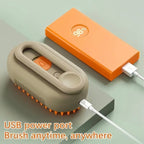 USB-C charging port on the handle of the brush
