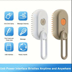 Feature overview: one-click spray, massage cleaning, three uses in one comb, USB interface, rotary handle