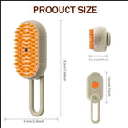Size guide: 19.5cm long, 6.5cm wide, 4.5cm deep, 12cm brush head