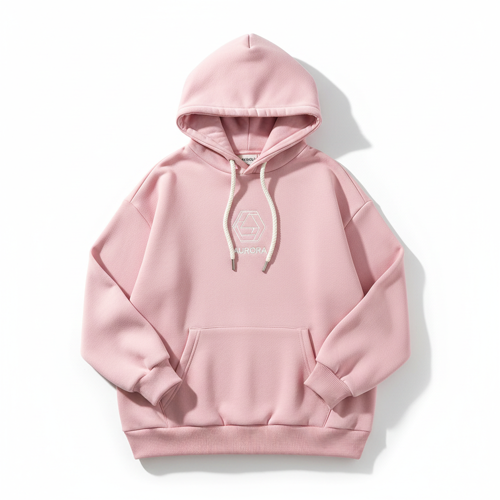 Nova Threads Winter Hoodie in pink