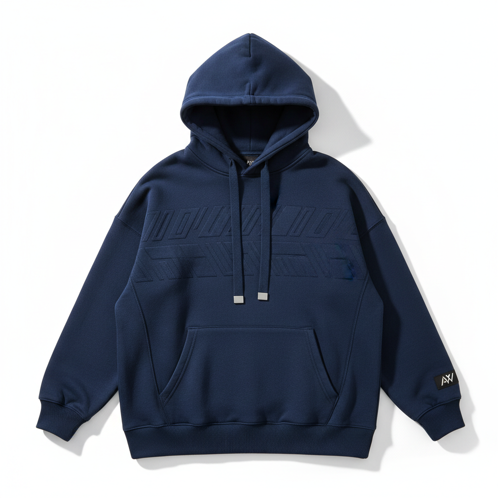 Nova Threads Winter Hoodie in navy