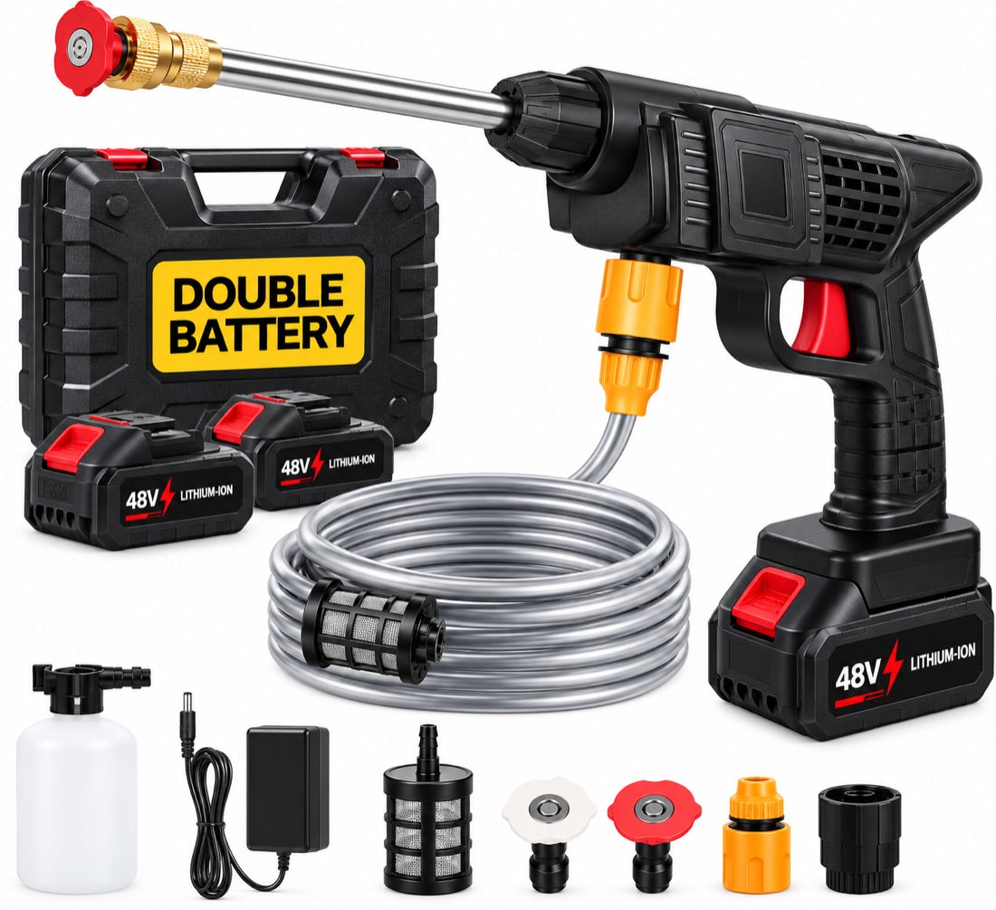 Nova Threads cordless pressure washer full kit