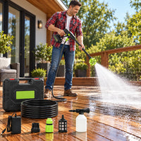 Cleaning a deck