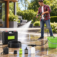 Cleaning a patio